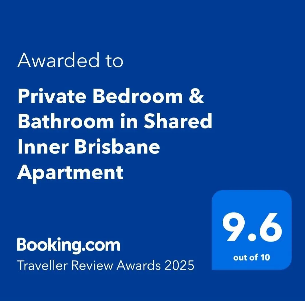 Private Bedroom & Bathroom In Shared Inner Brisbane Apartment 0*,